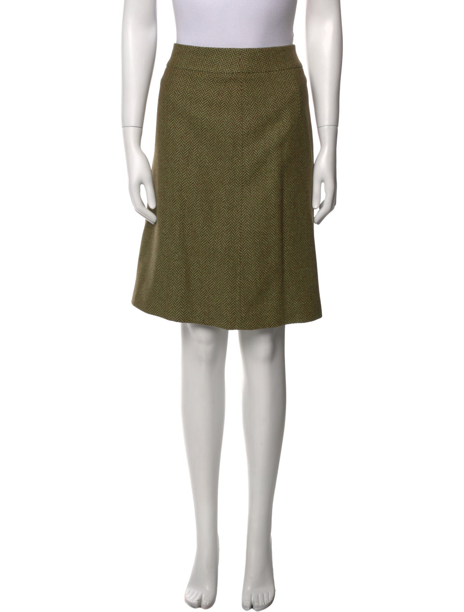 Brioni Wool Knee-Length Skirt