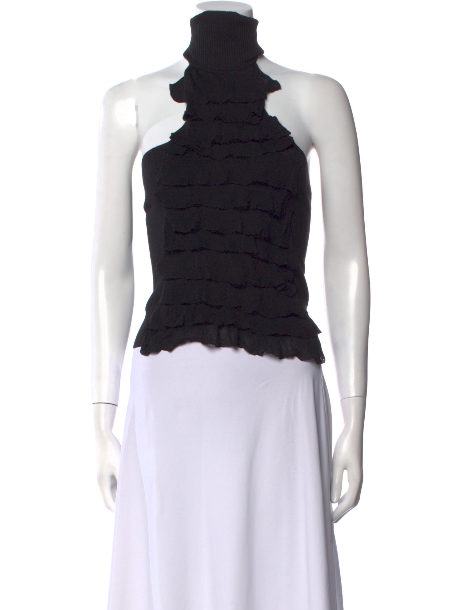 Brioni Wool Strapless Crop Top