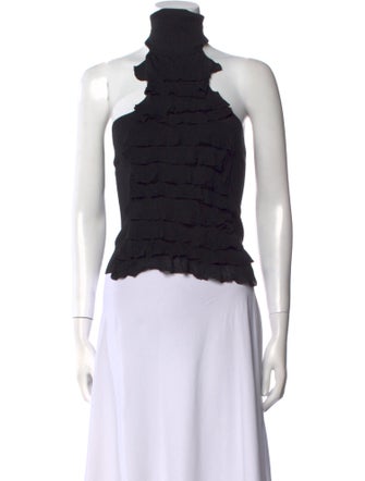 Brioni Wool Strapless Crop Top