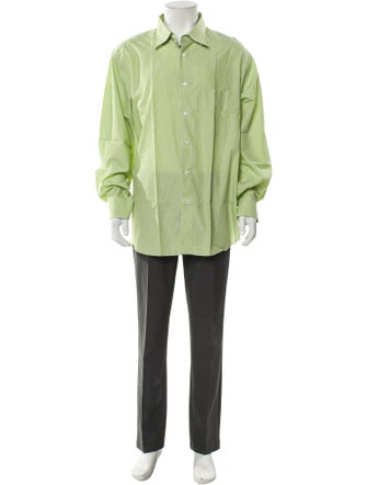 Brioni Striped Long Sleeve Dress Shirt