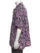 Brioni Floral Print Short Sleeve Shirt