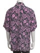 Brioni Floral Print Short Sleeve Shirt