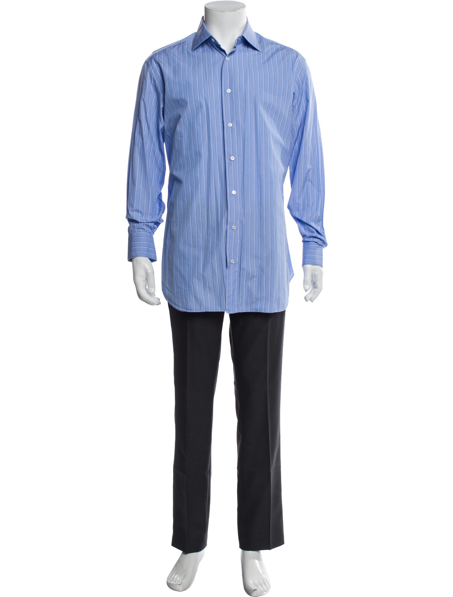 Brioni Striped Long Sleeve Shirt