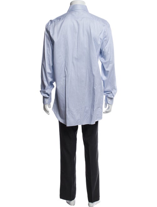 Brioni Striped Long Sleeve Dress Shirt