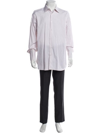 Brioni Striped Long Sleeve Shirt