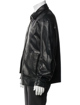 Brioni Leather Moto Jacket