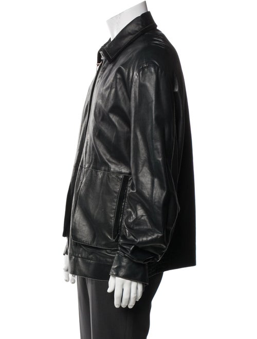 Brioni Leather Moto Jacket