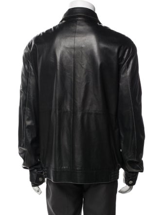 Brioni Leather Moto Jacket