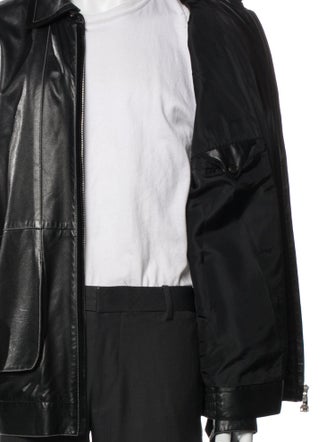 Brioni Leather Moto Jacket