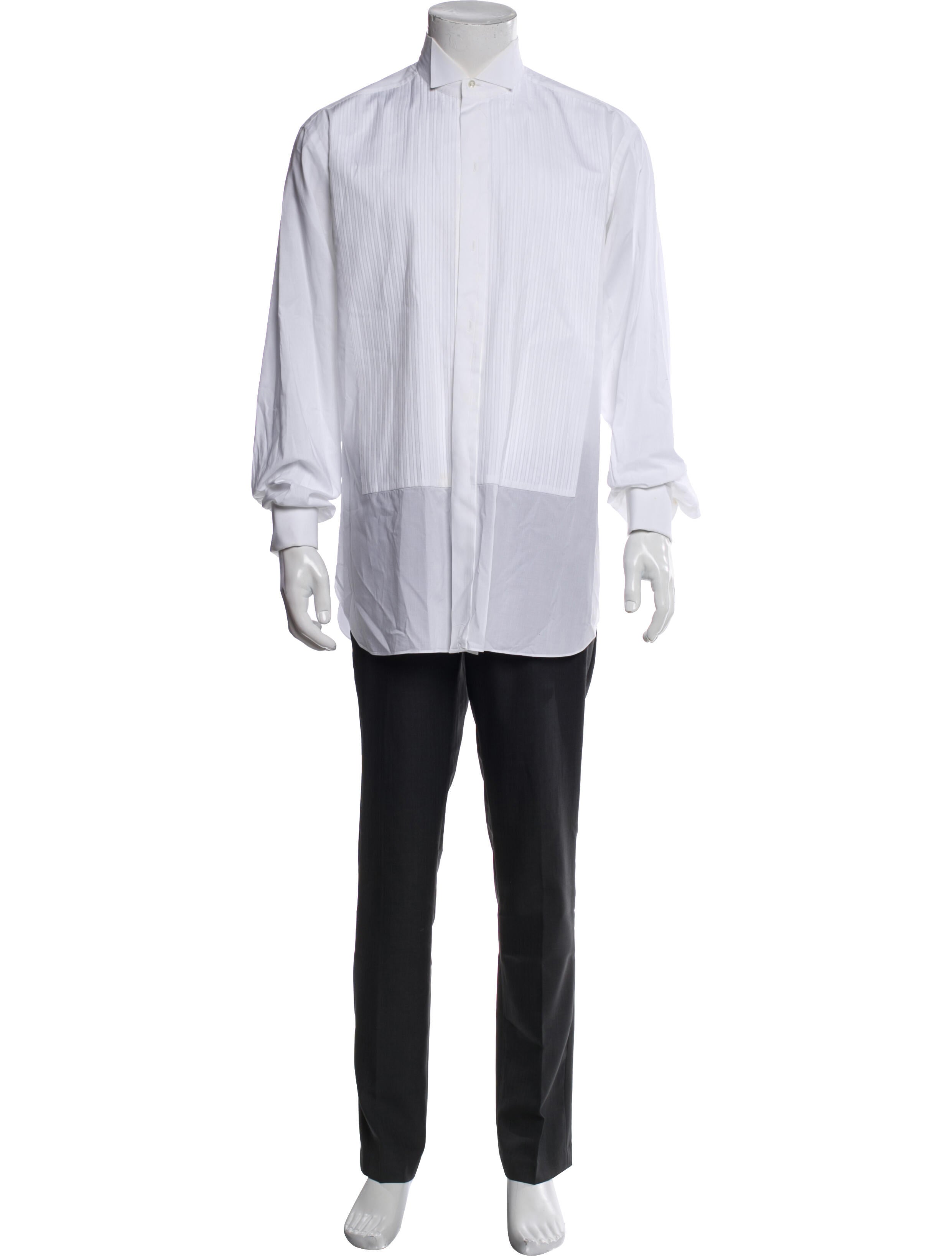 Brioni Long Sleeve Tuxedo Shirt