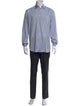 Brioni Plaid Print Long Sleeve Dress Shirt