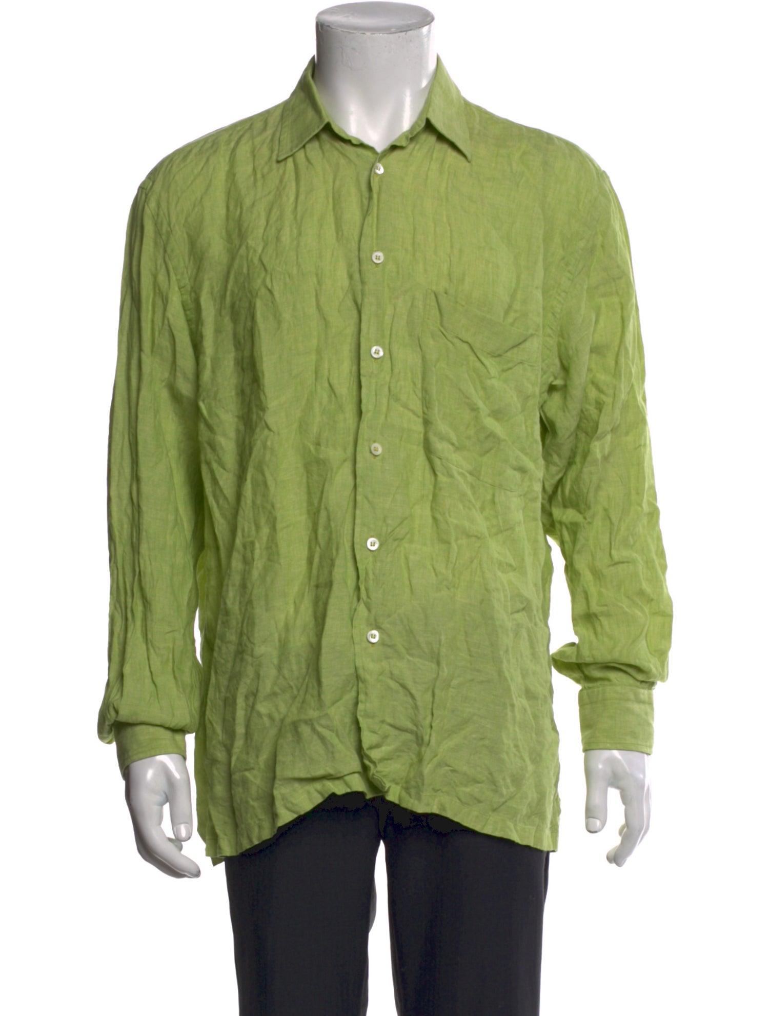 Brioni Linen Long Sleeve Shirt