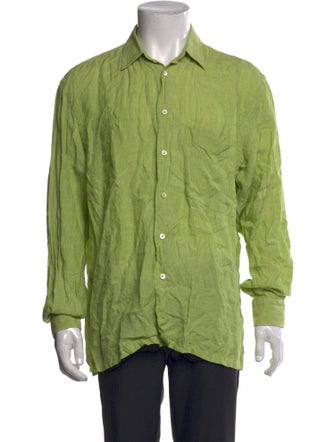 Brioni Linen Long Sleeve Shirt