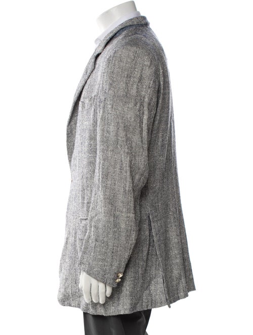 Brioni Wool Tweed Pattern Peacoat