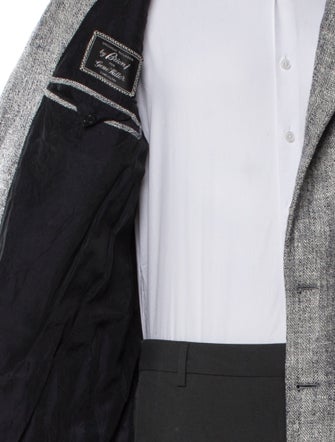 Brioni Wool Tweed Pattern Peacoat