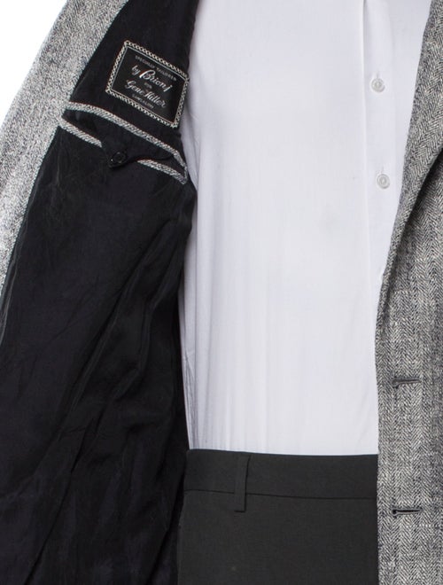 Brioni Wool Tweed Pattern Peacoat