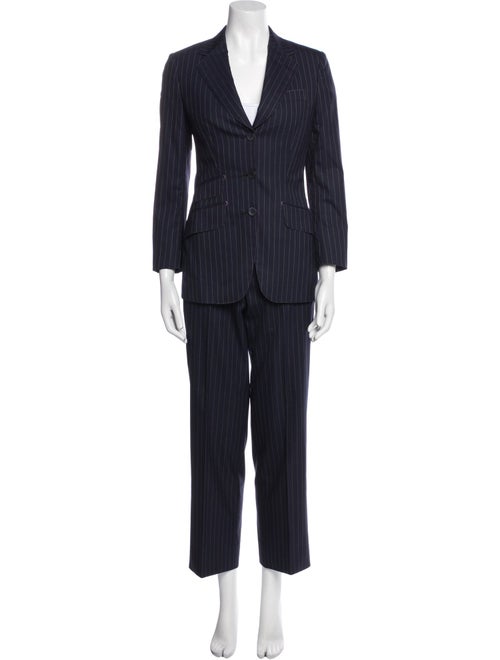 Brioni Wool Striped Pantsuit