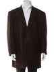 Brioni Wool Plaid Print Blazer