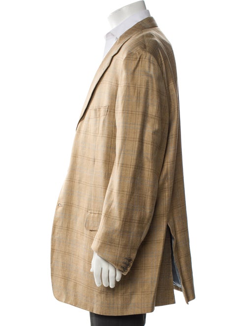 Brioni Wool Plaid Print Sport Coat