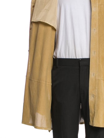 Brioni Leather Overcoat