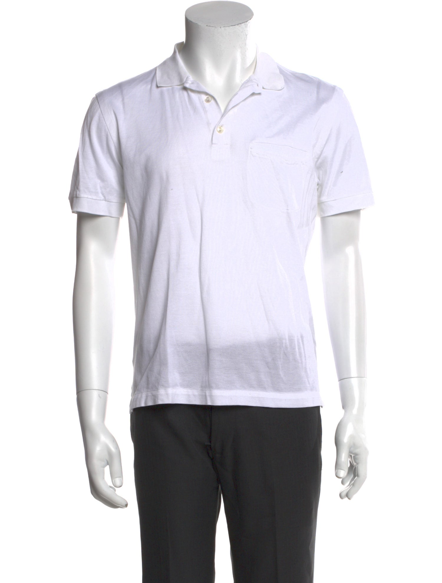 Brioni Collar Short Sleeve Polo Shirt