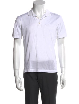 Brioni Collar Short Sleeve Polo Shirt
