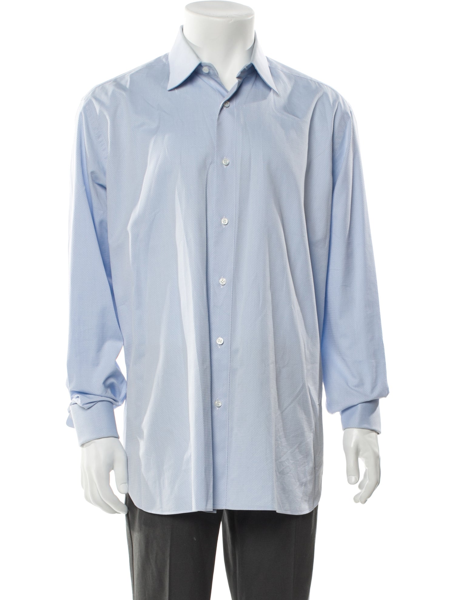 Brioni Striped Long Sleeve Dress Shirt