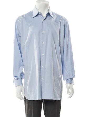Brioni Striped Long Sleeve Dress Shirt