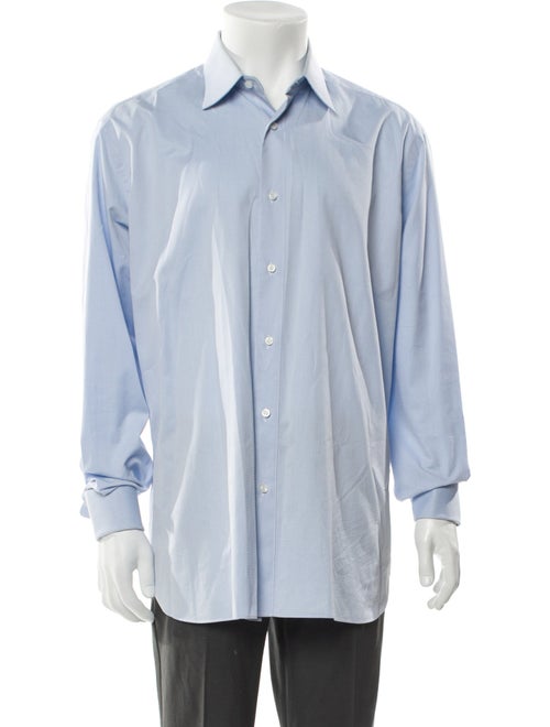 Brioni Striped Long Sleeve Dress Shirt