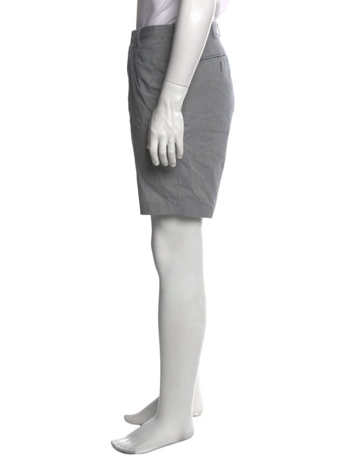 Brioni Plaid Print Flat Front Shorts