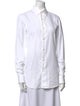 Brioni Long Sleeve Button-Up Top