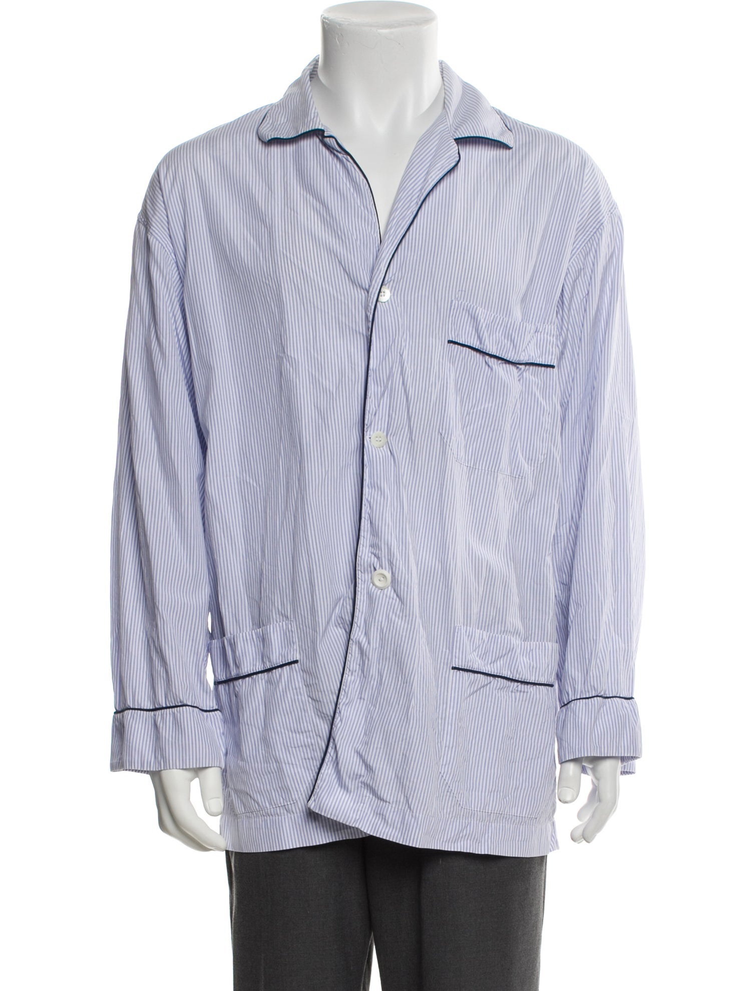 Brioni Striped Pajama Top