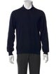 Brioni Wool Crew Neck Polo Sweater