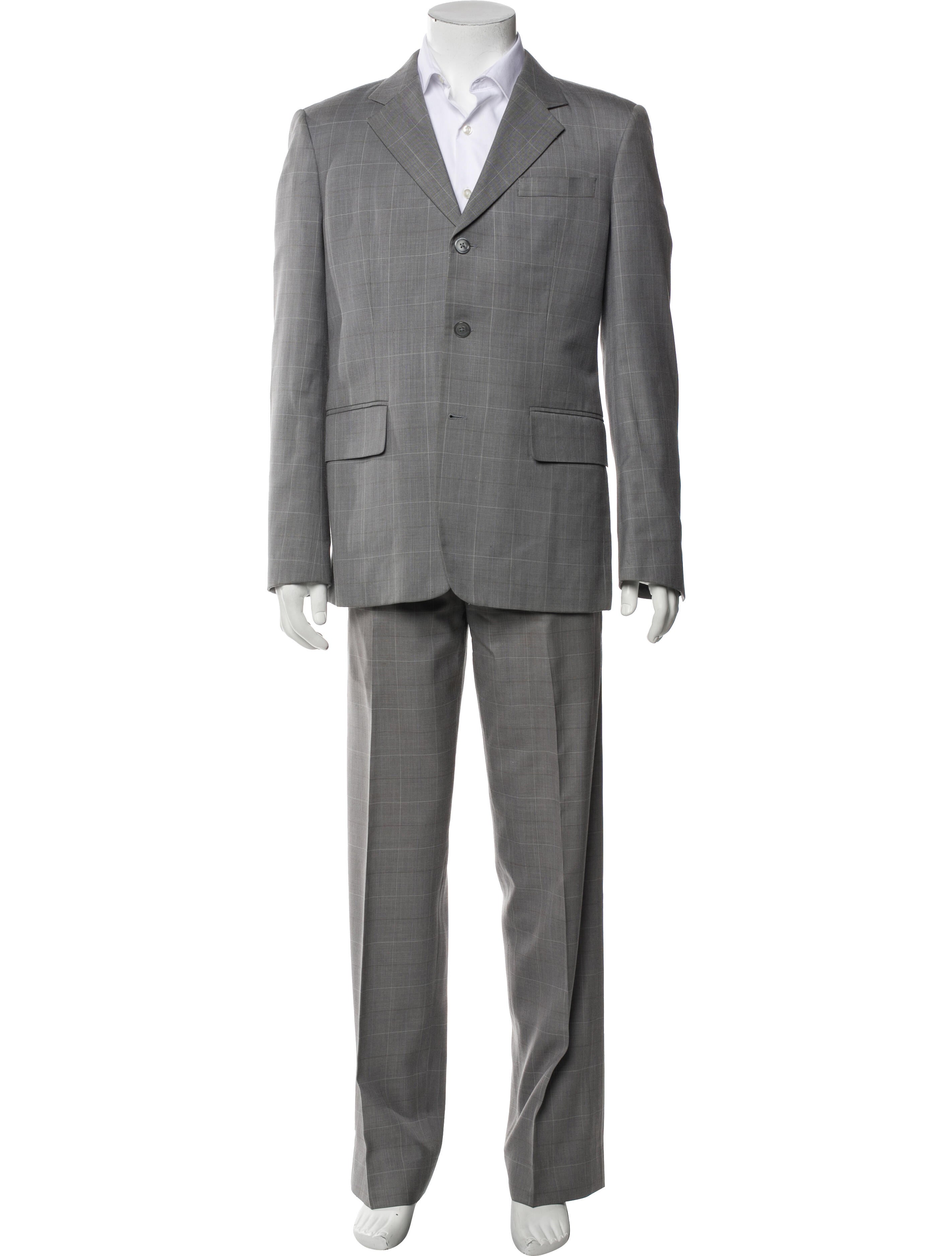 Brioni Plaid Print Two-Piece Blazer