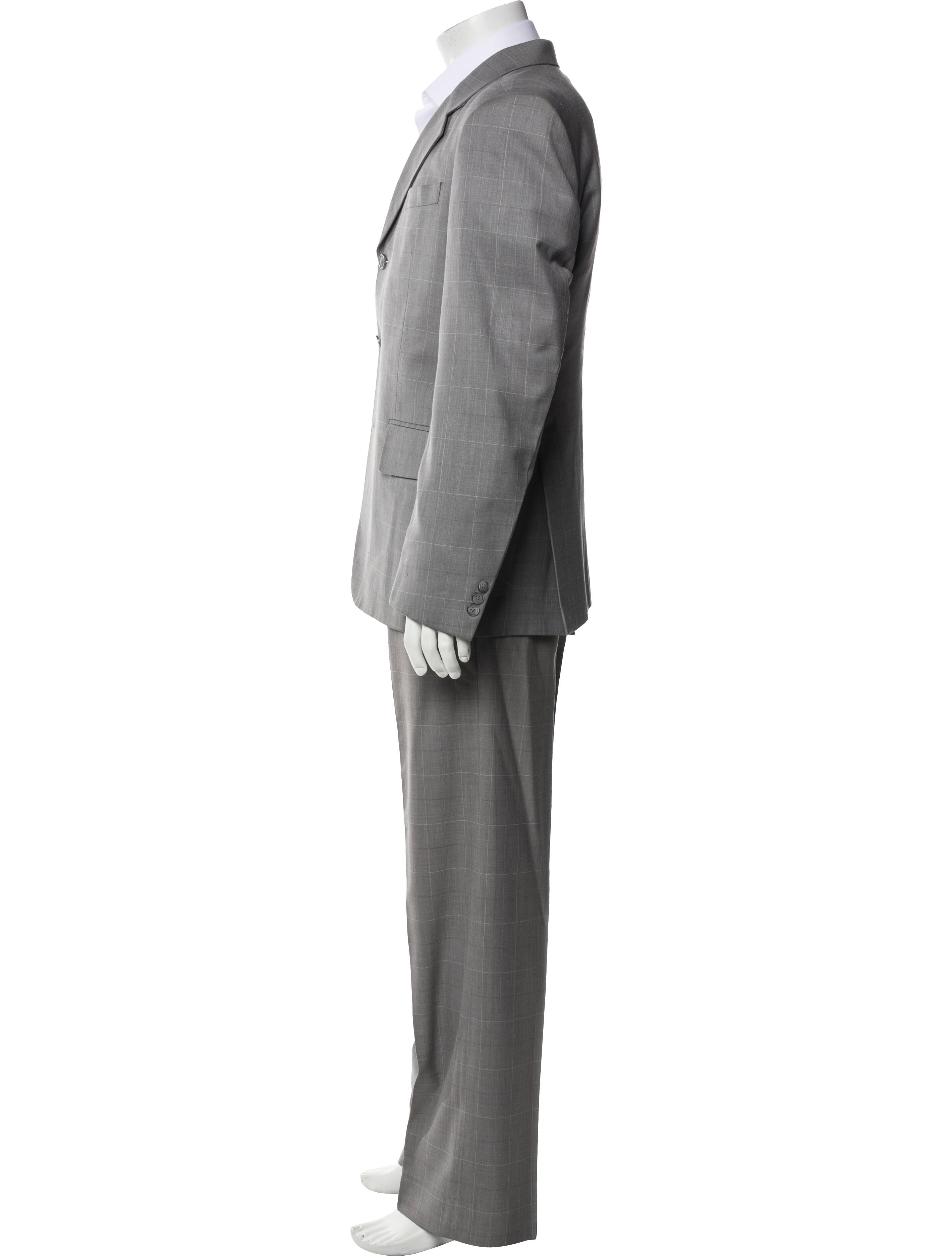 Brioni Plaid Print Two-Piece Blazer