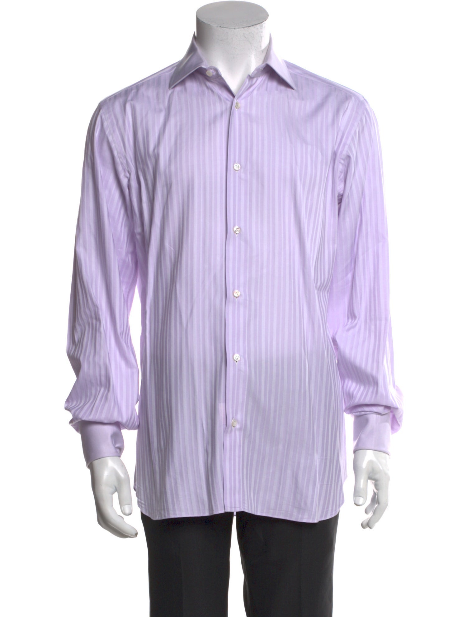 Brioni Striped Long Sleeve Shirt