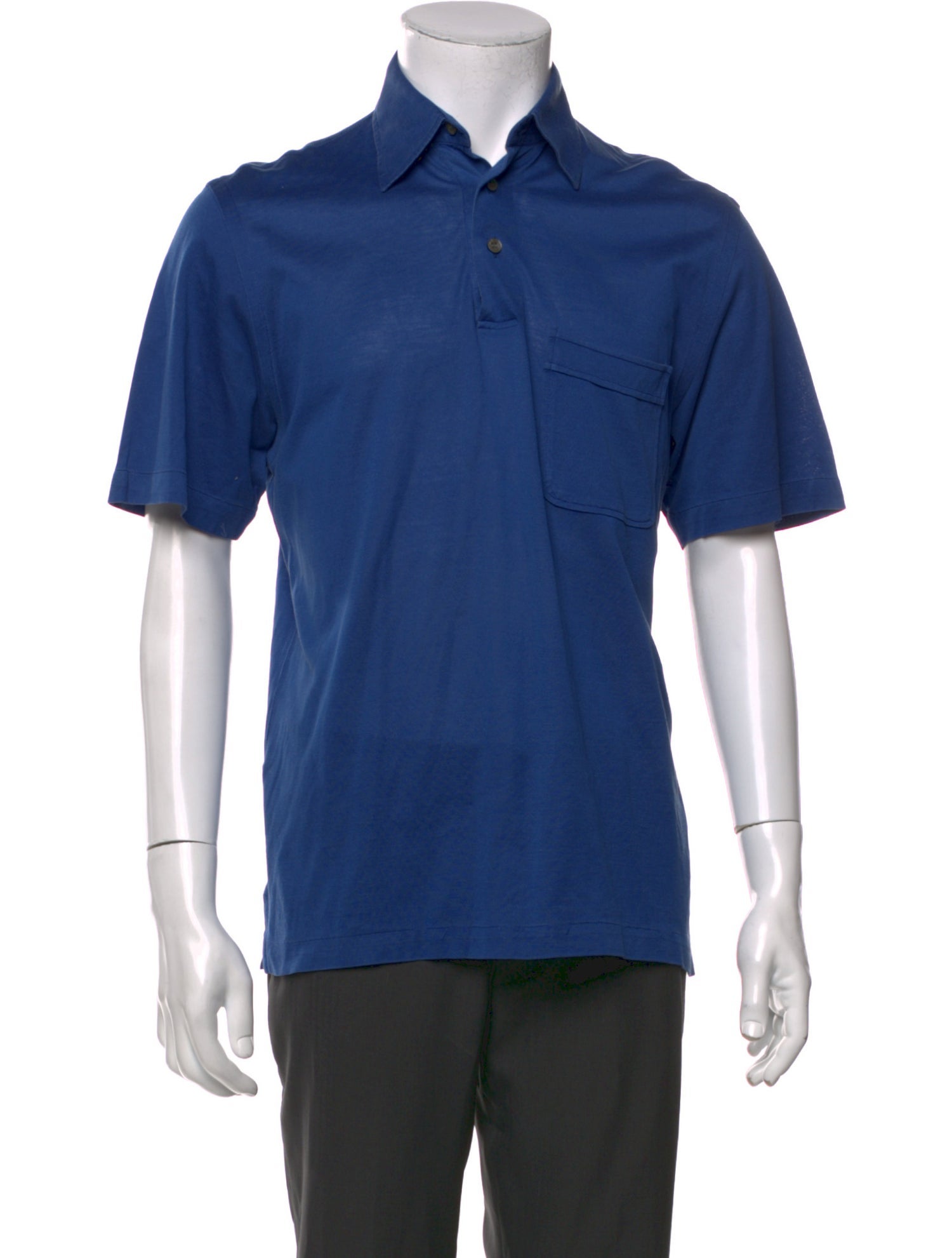 Brioni V-Neck Short Sleeve Polo Shirt