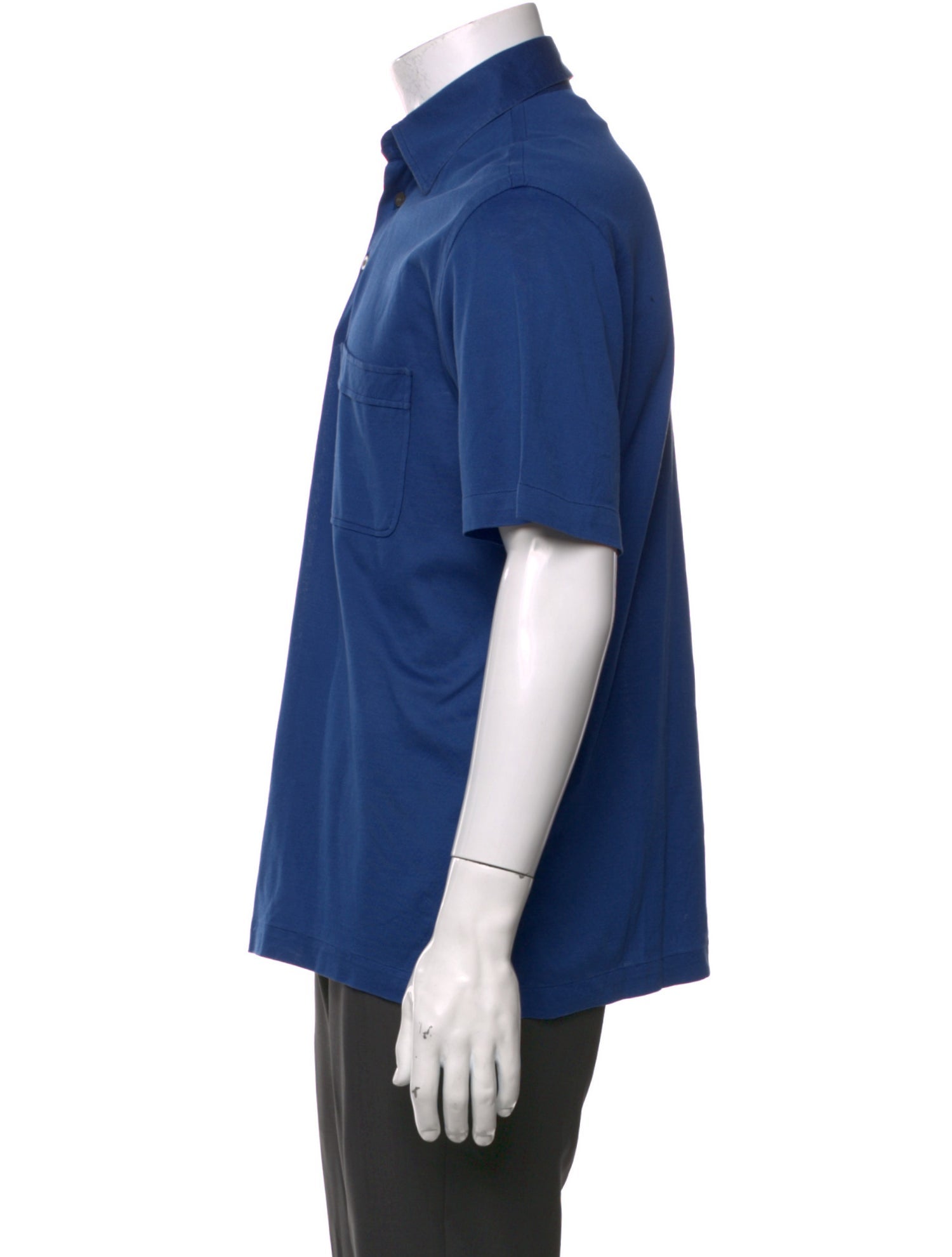 Brioni V-Neck Short Sleeve Polo Shirt