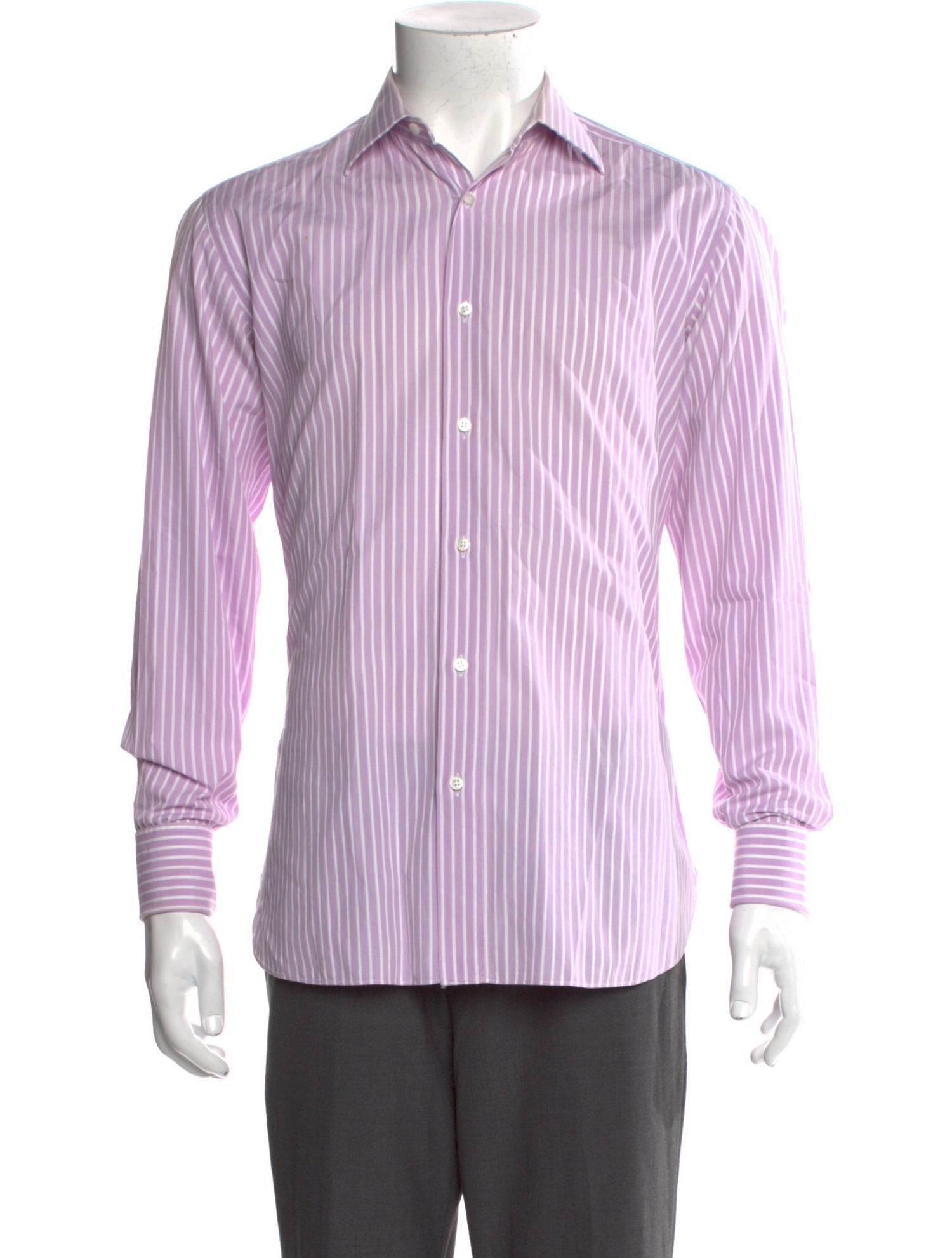 Brioni Striped Long Sleeve Shirt
