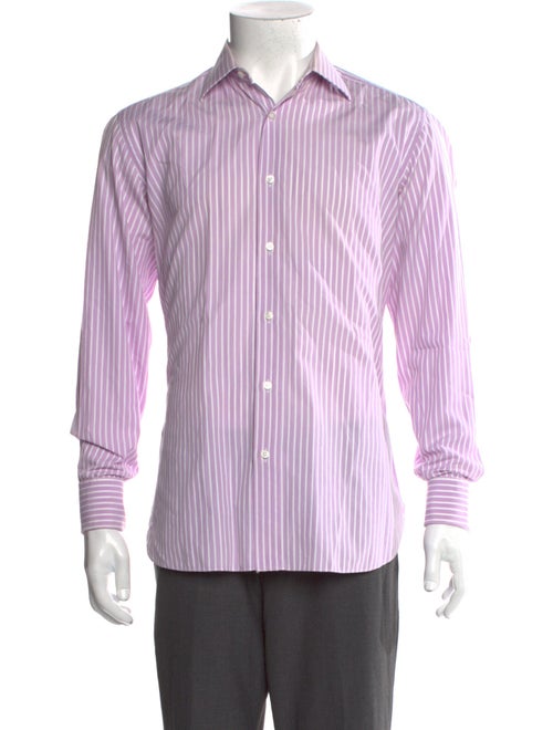 Brioni Striped Long Sleeve Shirt