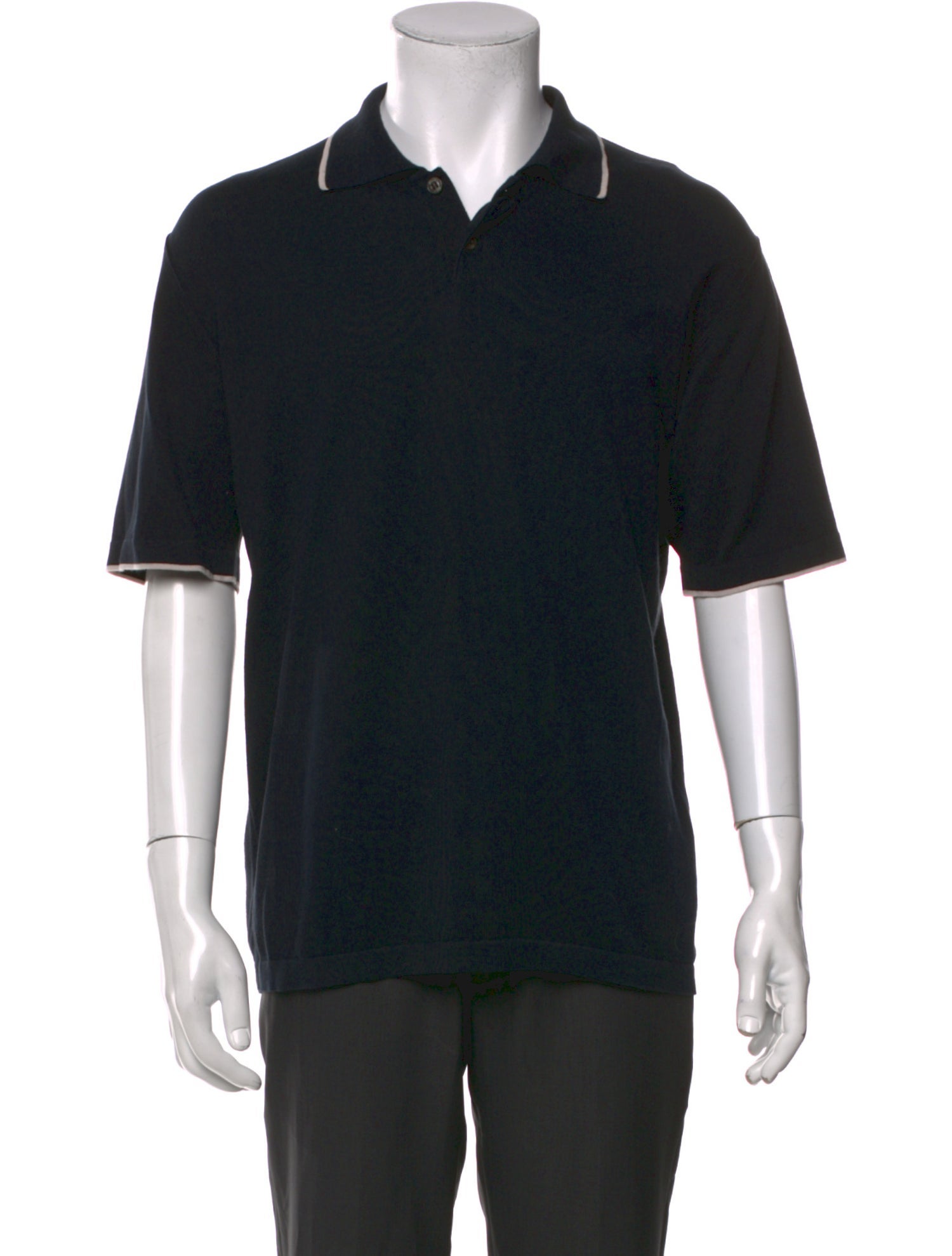 Brioni Crew Neck Short Sleeve Polo Shirt