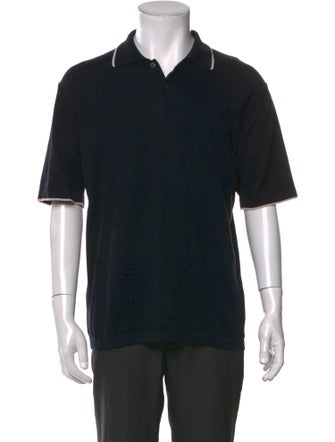Brioni Crew Neck Short Sleeve Polo Shirt