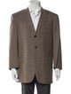 Brioni Plaid Print Blazer