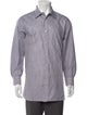 Brioni Plaid Print Long Sleeve Dress Shirt