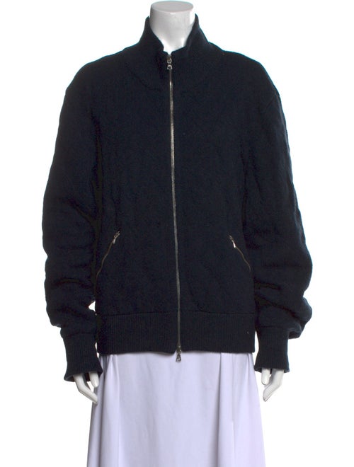 Brioni Mock Neck Long Sleeve Cardigan