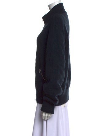 Brioni Mock Neck Long Sleeve Cardigan