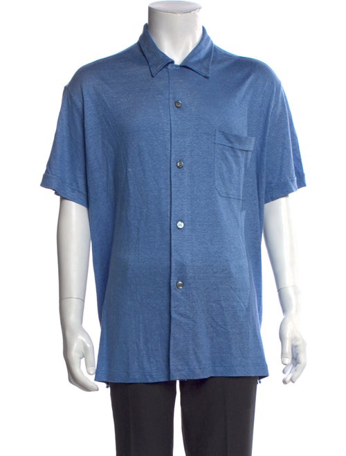 Brioni Linen Short Sleeve Shirt