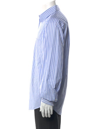 Brioni Striped Long Sleeve Dress Shirt