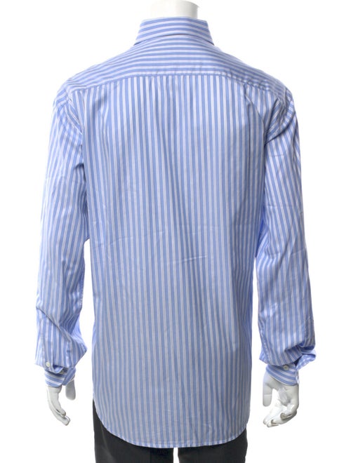 Brioni Striped Long Sleeve Dress Shirt