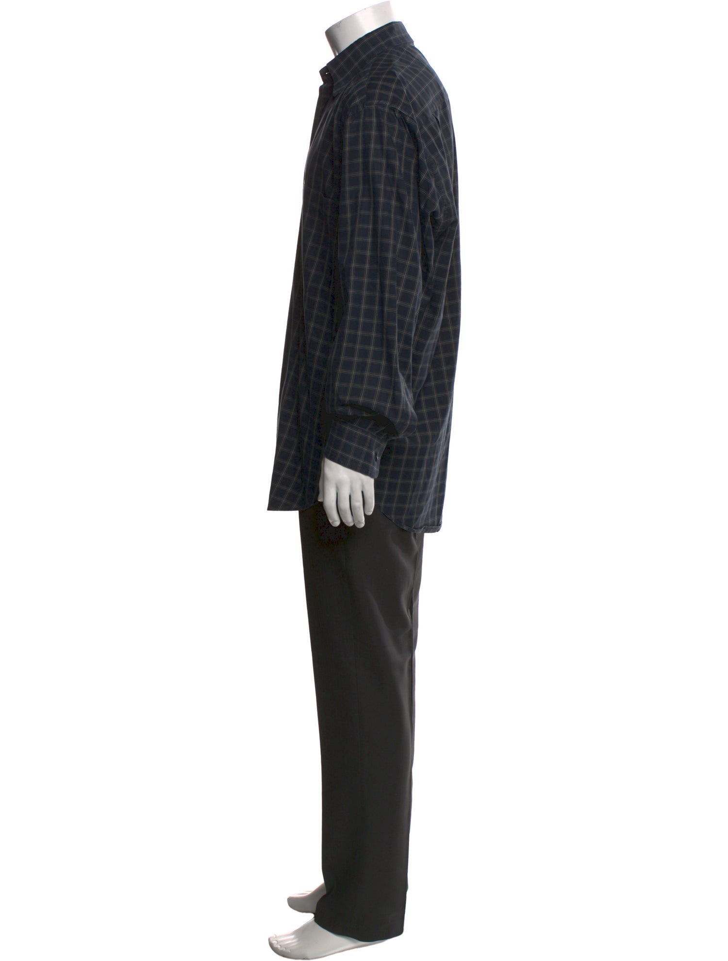 Brioni Plaid Print Long Sleeve Shirt